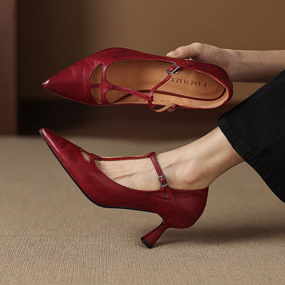 Vellara — Vintage T-Strap Pumps