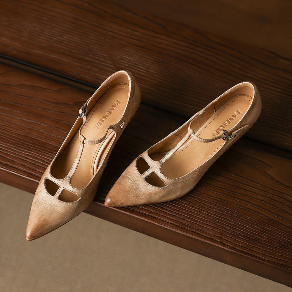 Vellara — Vintage T-Strap Pumps
