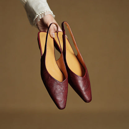 Veluré — Pointed Toe Slingbacks