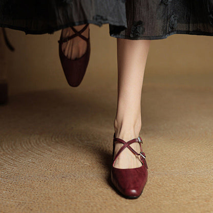 Alarisse Genuine Leather Ballet Flats