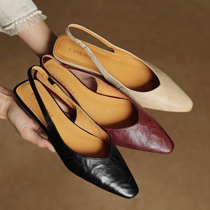 Veluré — Pointed Toe Slingbacks