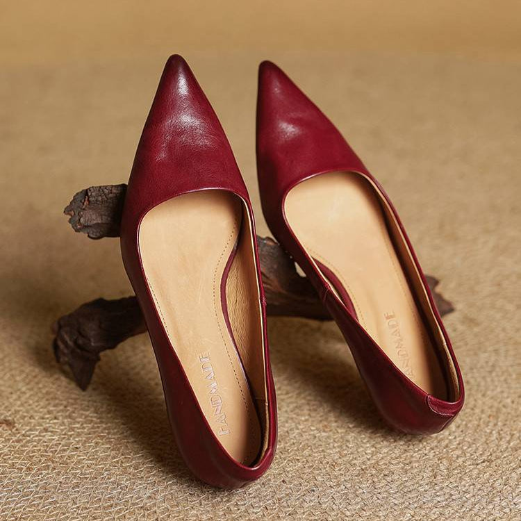 Velurae - Grace Leather Pumps