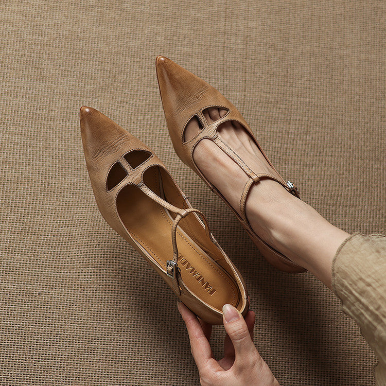 Vellara — Vintage T-Strap Pumps