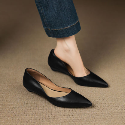 Lysara — Leather Elegance Flats