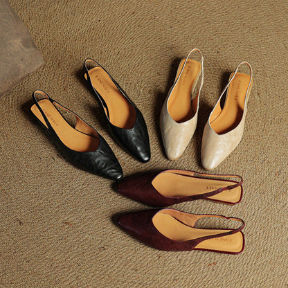 Veluré — Pointed Toe Slingbacks