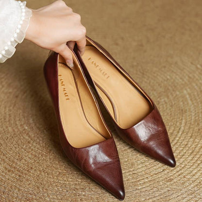 Velurae - Grace Leather Pumps
