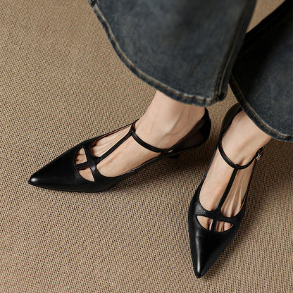 Vellara — Vintage T-Strap Pumps