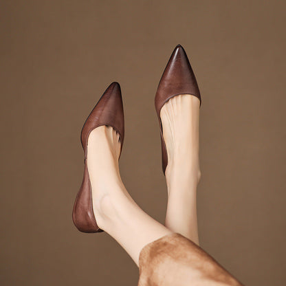 Lysara — Leather Elegance Flats