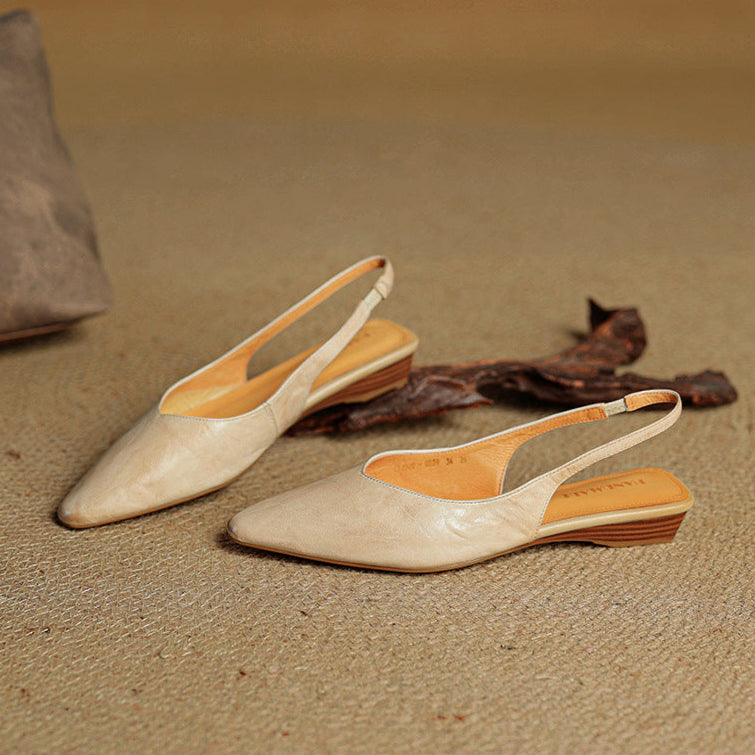 Veluré — Pointed Toe Slingbacks