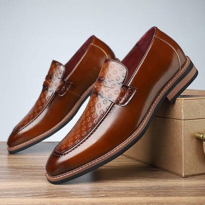 Viventa — Embossed Leather Loafers