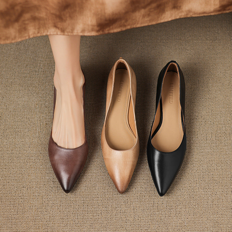 Lysara — Leather Elegance Flats