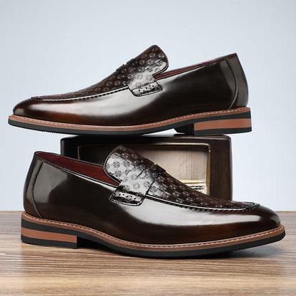 Viventa — Embossed Leather Loafers