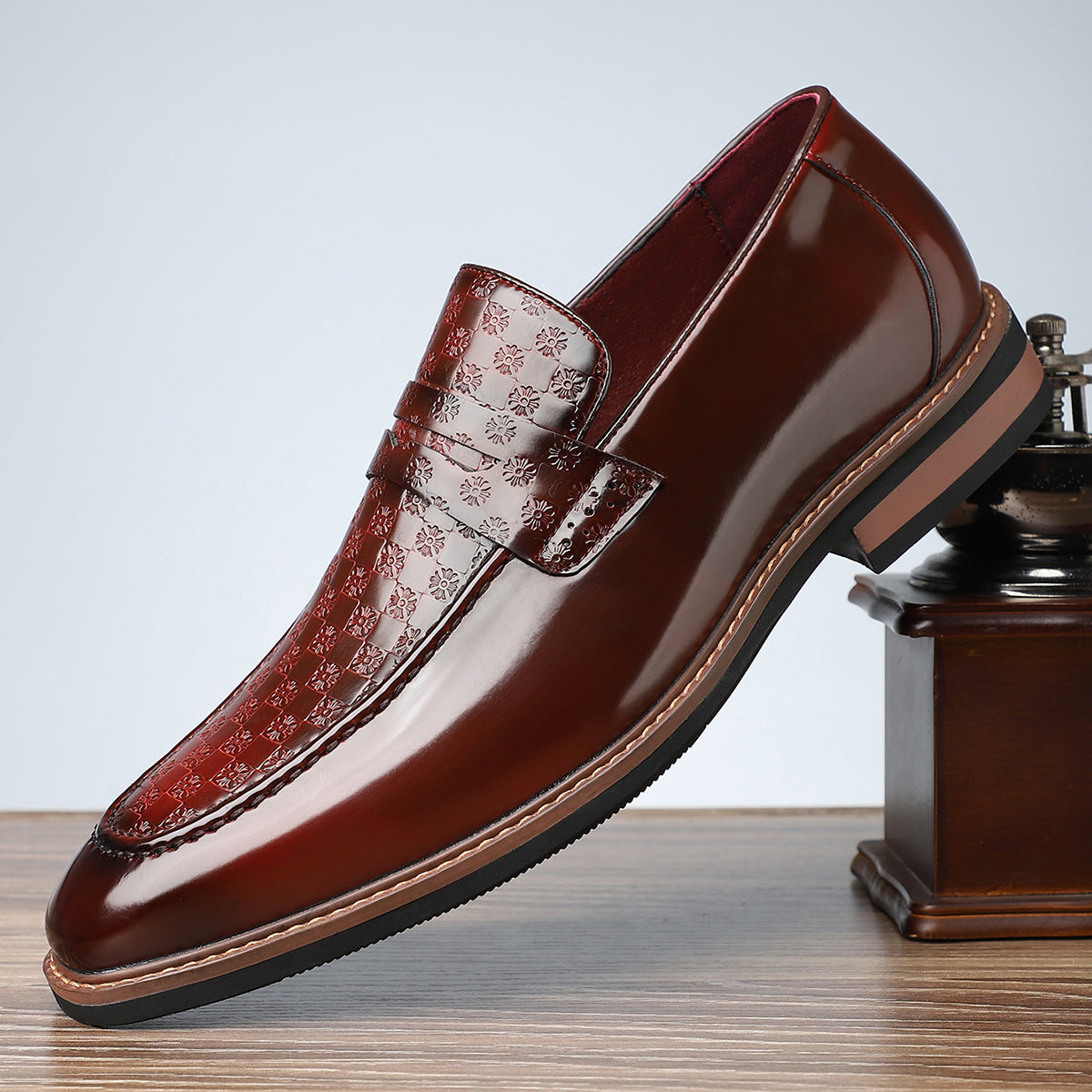 Viventa — Embossed Leather Loafers