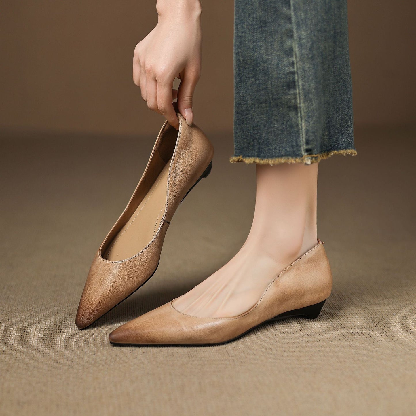 Lysara — Leather Elegance Flats