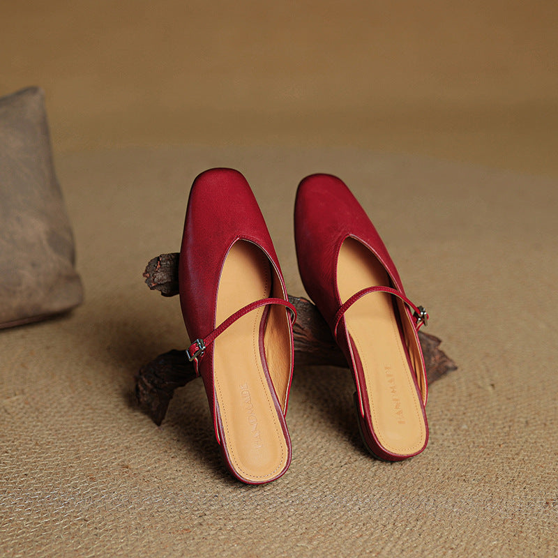 Avenelle Grace Leather Slides