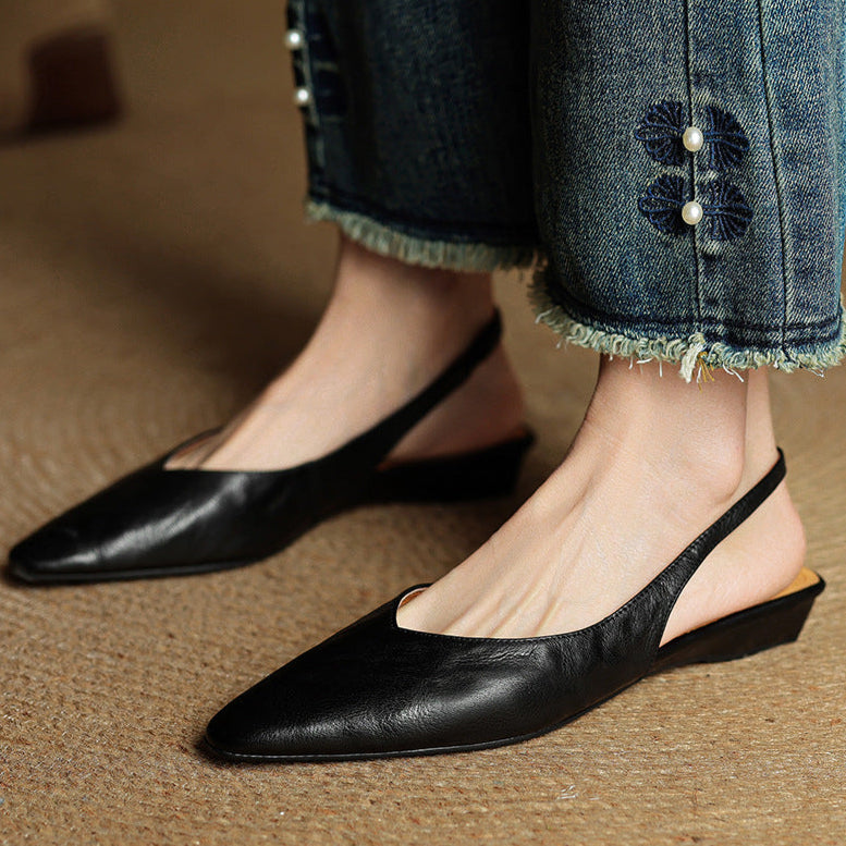 Veluré — Pointed Toe Slingbacks
