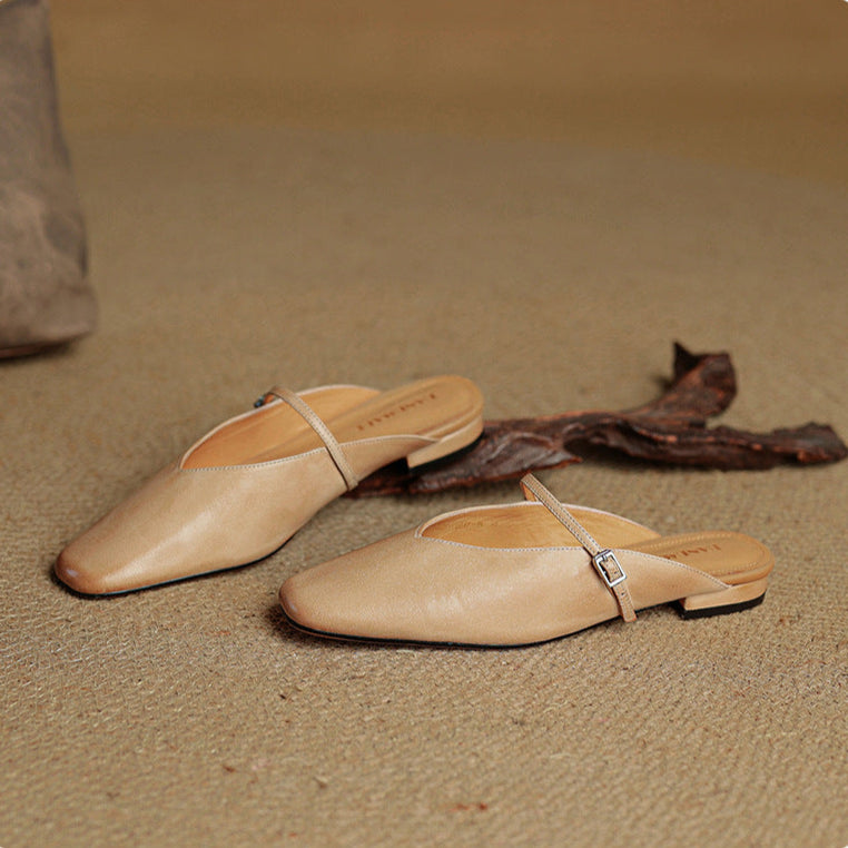 Avenelle Grace Leather Slides