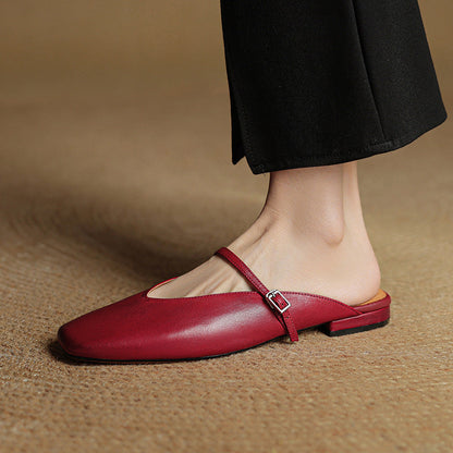 Avenelle Grace Leather Slides