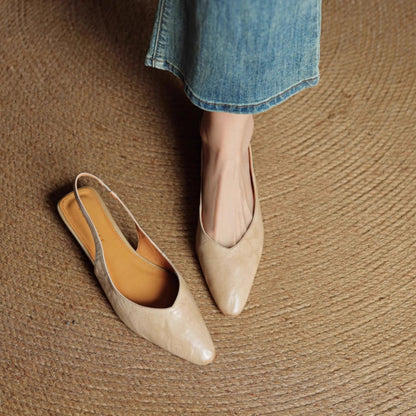Veluré — Pointed Toe Slingbacks
