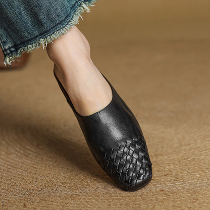 Vivanta - Leather Weave Mules