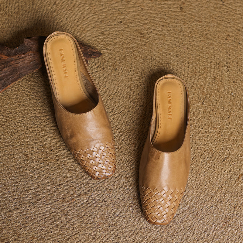 Vivanta - Leather Weave Mules