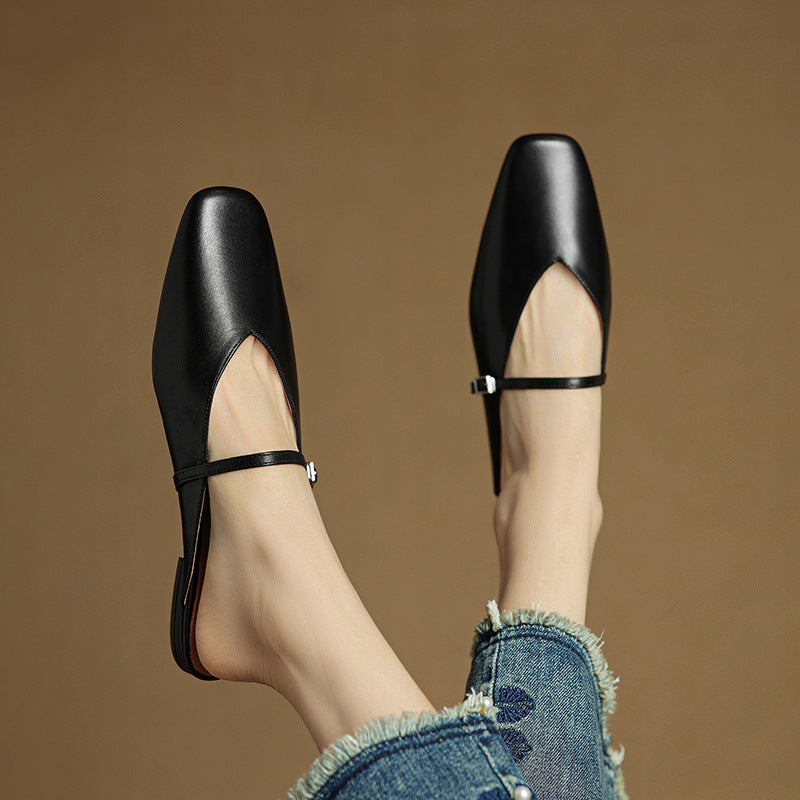 Avenelle Grace Leather Slides