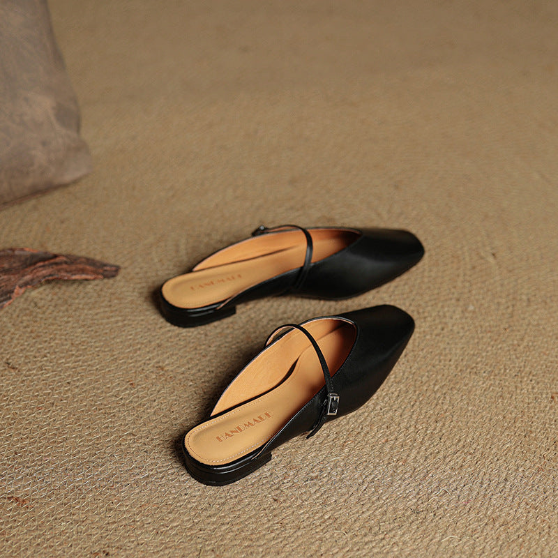 Avenelle Grace Leather Slides