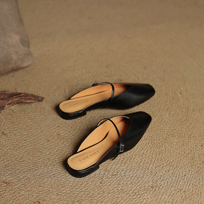 Avenelle Grace Leather Slides