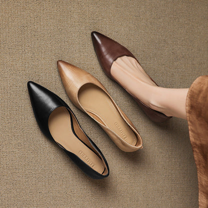 Lysara — Leather Elegance Flats