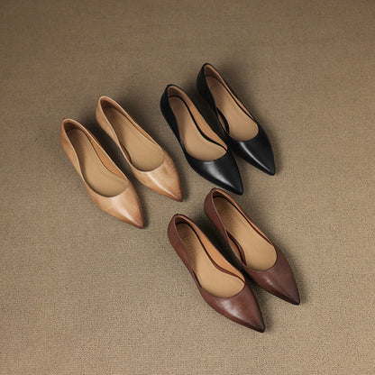 Lysara — Leather Elegance Flats
