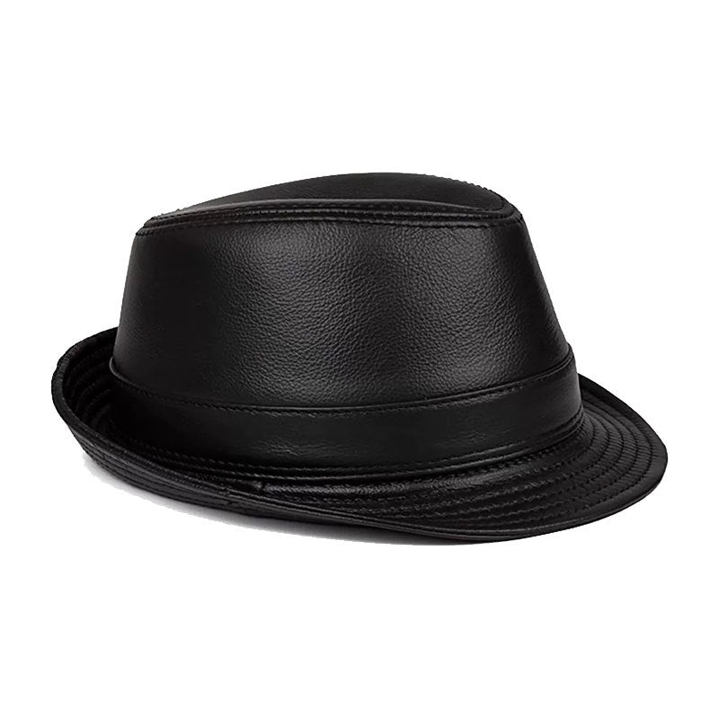 Aurello Leather Elegance Fedora