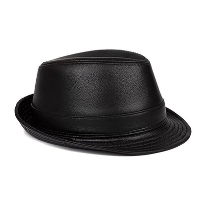 Aurello Leather Elegance Fedora