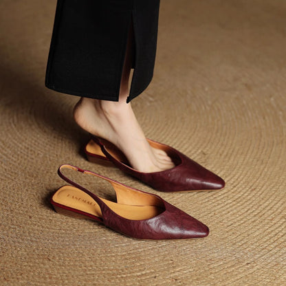 Veluré — Pointed Toe Slingbacks