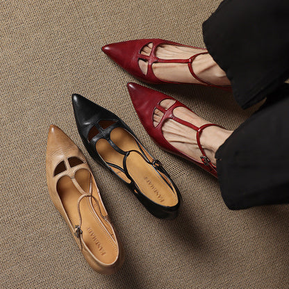 Vellara — Vintage T-Strap Pumps