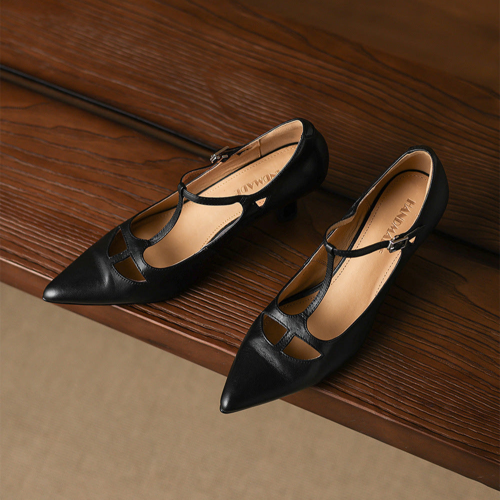 Vellara — Vintage T-Strap Pumps