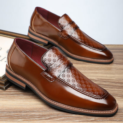 Viventa — Embossed Leather Loafers