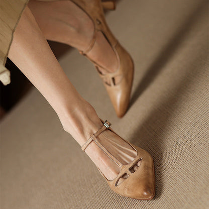 Vellara — Vintage T-Strap Pumps