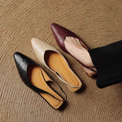 Veluré — Pointed Toe Slingbacks