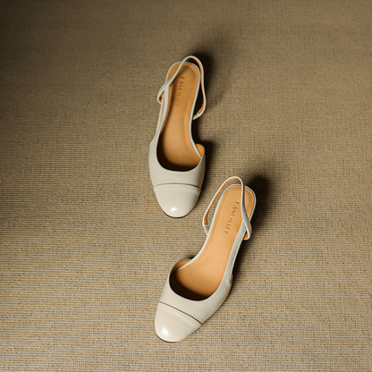 VIANA — Almond-Toe Slingback Pumps