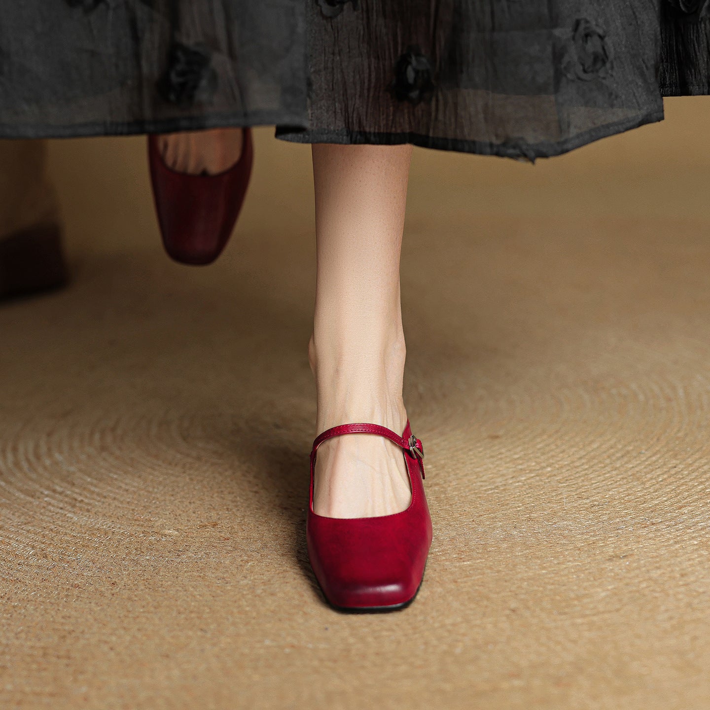 Vellara - Leather Buckled Mules