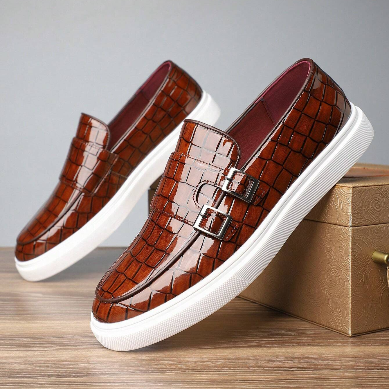 Vellura — Serpent Leather Sneakers