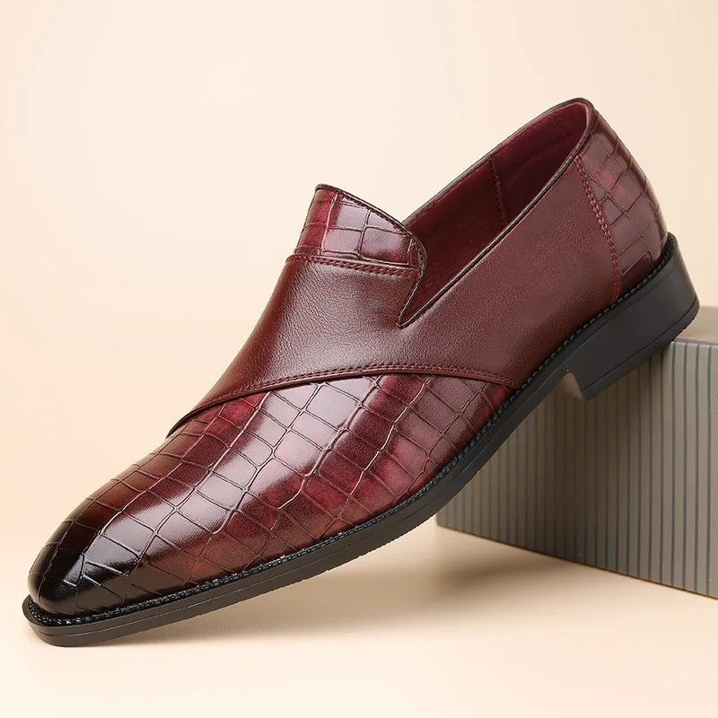 Vellura — Croc Patchwork Loafers