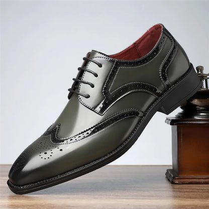 Aurello - Leather Brogue Oxfords