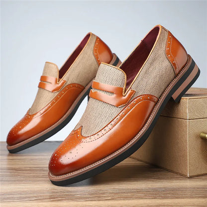Aurelian Wingtip Elegance Loafers