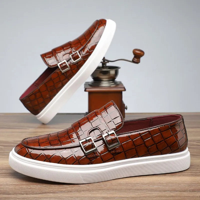 Vellura — Serpent Leather Sneakers