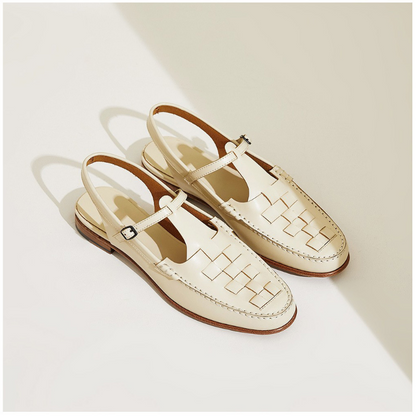 Vellara — Woven Slingback Sandals