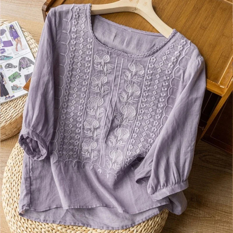 Aveline Whisper Linen Top