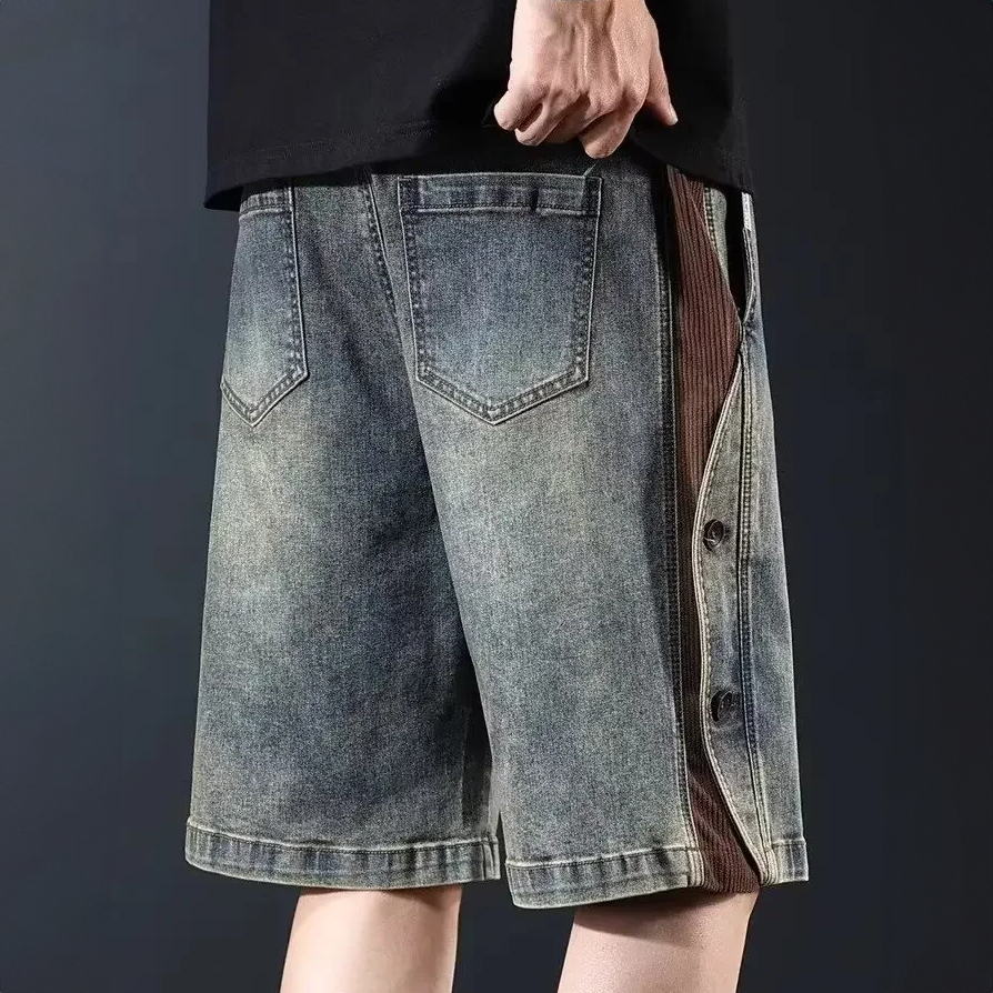DARLINGTON - Denim Corduroy Shorts
