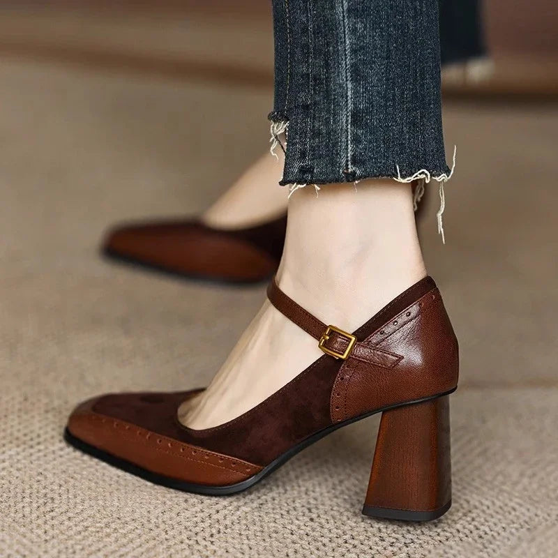 Lydelle — Leather Block Heels