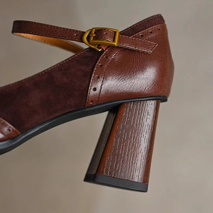 Lydelle — Leather Block Heels